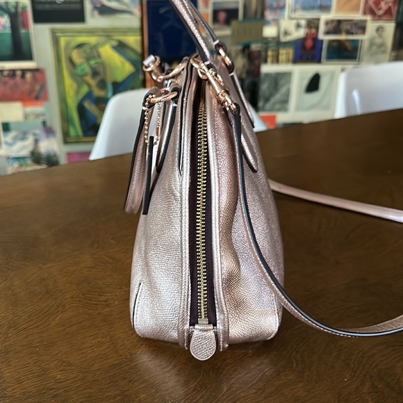 Rose Gold COACH mini satchel in Rose Gold - Picture 4 of 10